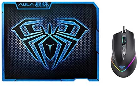 AULA F805 Wired Gaming Mouse + AULA Gaming Mouse Pad Set