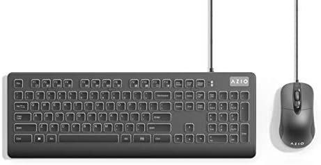 AZIO KM535 – Computer Keyboard and Mouse Combo with Antimicrobial Antibacterial Protection and IP66 Waterproof Rating