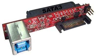 Ableconn IUSB3SA6G SATA III/SATA II Drive to USB 3.0 Type-B (F) Mini Vertical Adapter