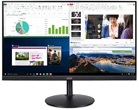 Acer CB272 bmiprx 27″ Full HD (1920 x 1080) IPS Zero Frame Home Office Monitor with AMD Radeon Free Sync – 1ms VRB, 75Hz Refresh, Height Adjustable Stand with Tilt & Pivot (Display, HDMI & VGA ports)