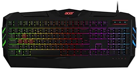 Acer NKB810 Nitro Gaming Keyboard – With anti-ghosting support and 6 modes of Backlight modes,Black