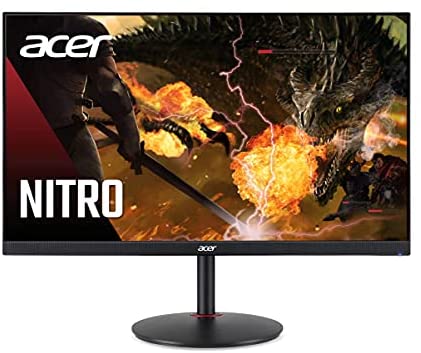 Acer Nitro XV252Q Fbmiiprx 24.5″ Full HD (1920 x 1080) IPS Gaming Monitor with AMD FreeSync Premium Technology | Up to 390Hz | Up to 0.5ms | 99% sRGB (2 x HDMI 2.0 Ports & 1 x Display Port)