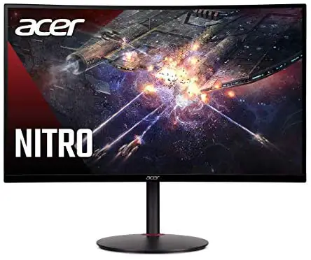 Acer Nitro XZ270 Xbmiipx 27″ 1500R Curved Full HD (1920 x 1080) VA Zero-Frame Gaming Monitor with Adaptive Sync, 240Hz Refresh Rate and 1ms VRB (Display Port & 2 x HDMI 2.0 Ports) , Black