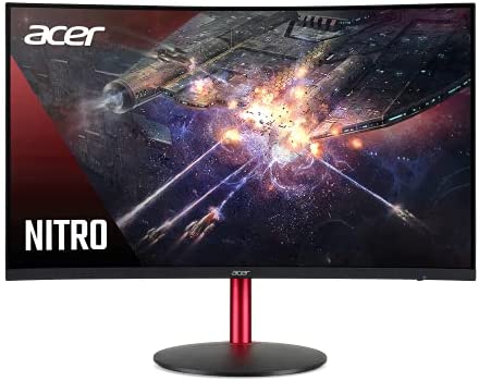 Acer Nitro XZ322Q Pbmiiphx 31.5″ 1500R Curved Zero-Frame Full HD (1920 x 1080) Gaming Monitor with AMD FreeSync Technology | 165Hz | 1ms VRB | DisplayHDR 400 (Display Port & 2 x HDMI Ports)