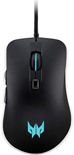 Acer Predator Cestus 310 Gaming Mouse: 4200 On-The-Fly DPI – Breathing Backlit – 6 Button Design – Pixart 3519 Sensor – Black (PMW910)