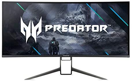 Acer Predator X38 Pbmiphzx 2300R Curved 37.5″ UltraWide QHD+ (3840 x 1600) Gaming Monitor | NVIDIA G-SYNC | Agile Splendor IPS | Up to 175Hz | DCI-P3 98% | DisplayHDR 400 | Display Port & HDMI, Black
