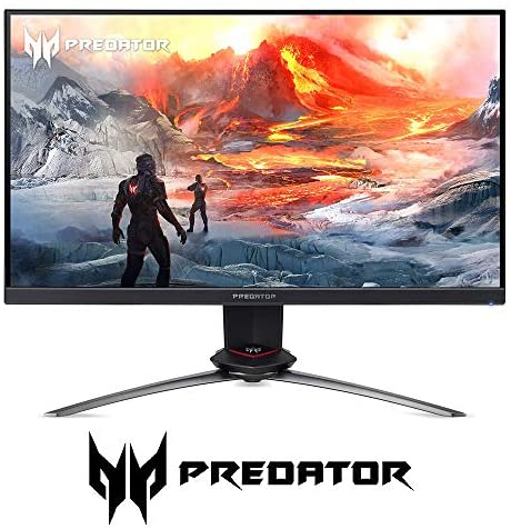 Acer Predator XB253Q Gxbmiiprzx 24.5″ FHD (1920 x 1080) IPS NVIDIA G-SYNC Compatible Gaming Monitor, VESA Certified DisplayHDR400, Up to 0.5ms (G to G), 240Hz, 99% sRGB (1 x Display Port & 2 x HDMI)