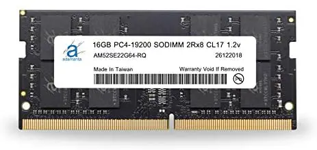 Adamanta 16GB (1x16GB) Laptop Memory Upgrade Compatible for Lenovo Flex, Legion, IdeaCentre, IdeaPad, ThinkCentre DDR4 2400Mhz PC4-19200 SODIMM 2Rx8 CL17 1.2v RAM DRAM P/N: 4X70N24889