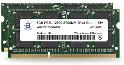 Adamanta 16GB (2x8GB) DDR3/DDR3L 1600Mhz PC3L-12800 SODIMM 2Rx8 CL11 1.35v Laptop Memory Upgrade Notebook RAM DRAM