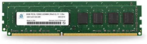 Adamanta 16GB (2x8GB) Desktop Memory Upgrade DDR3/DDR3L 1600MHz PC3L-12800 Unbuffered Non-ECC UDIMM 2Rx8 1.35v CL11 DRAM RAM