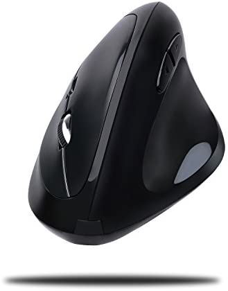 Adesso Imouse E30-2.4GHz Wireless Ergonomic Vertical Right-Handed Mouse, Black