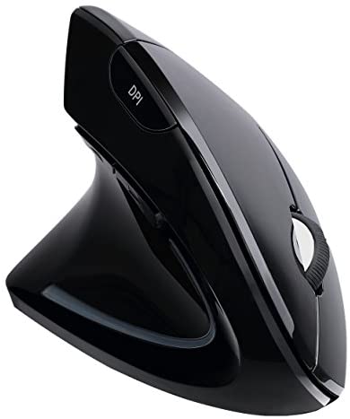 Adesso iMouse E90 – Wireless Left-Handed Vertical Ergonomic Mouse