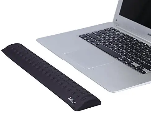 Aelfox Keyboard Wrist Rest, Ergonomic Laptop Wrist Pad for Compact Slim 87 Key Gaming Keyboard/Computer/Mac (14.17″ x 2.32″ x 0.7″, Black)