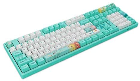 Akko 3108 Monet’s Pond Programmable Wired Gaming Mechanical Keyboard, OEM Profile PBT Dye-Sub Keycaps and N-Key Rollover Japanese Hiragana (Gateron Orange)