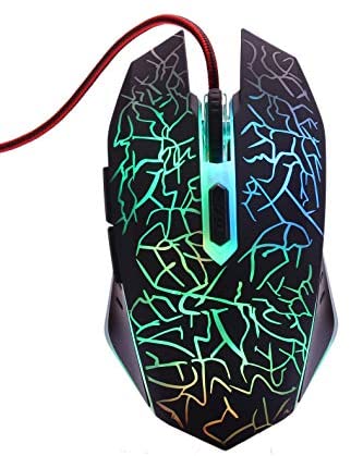 Alatech Wired Computer Laptop 3600dpi Mouse for Gaming ,RGB LED USB Mice for Gamer with 7 Colors Light up Backlight,Optical Mouse Free Driver,Led Mouse for Game,led mice for Game,led Mouse for Games