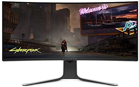 Alienware 120Hz UltraWide Gaming Monitor 34 Inch Curved Monitor with WQHD (3440 x 1440) Anti-Glare Display, 2ms Response Time, Nvidia G-Sync, Lunar Light – AW3420DW