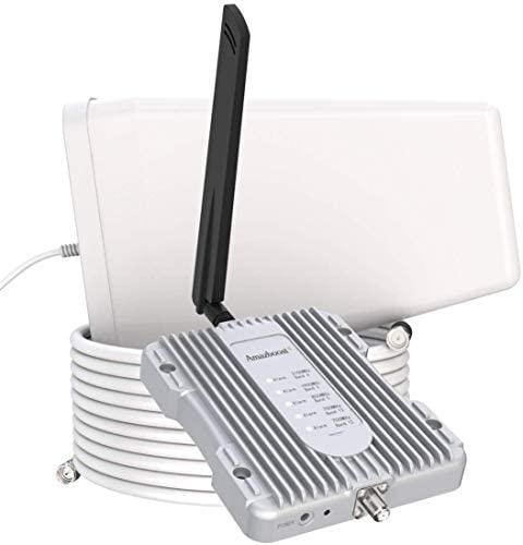 Amazboost A1 Cell Phone Booster for Home -Up to 2,500 sq ft,Cell Phone Signal Booster Kit,All U.S. Carriers -Verizon,AT&T, T-Mobile, Sprint & More-4G 3G 2G LTE FCC Approved