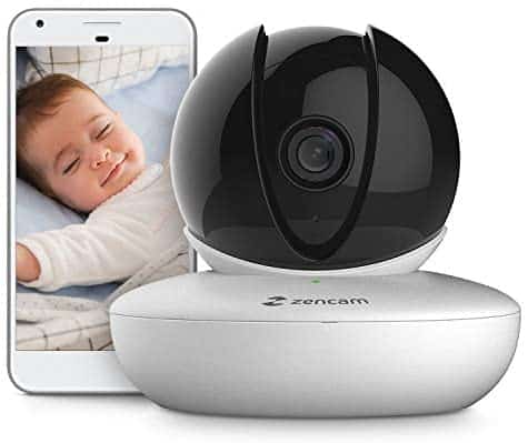 Amcrest Zencam 1080P WiFi Camera, Pet Dog Camera, Nanny Cam with Two-Way Audio, Baby Monitor with Cell Phone App, Pan/Tilt Wireless Wi-Fi IP Camera, Micro SD Card, RTSP, Cloud, Night Vision, M2W White