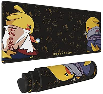 Anime Customized Large Extended Gaming Mouse Pad with Stitched Edges and Non-Slip Rubber Base,Suitable for Office and Home Use,31.5×11.8×0.12 Inches