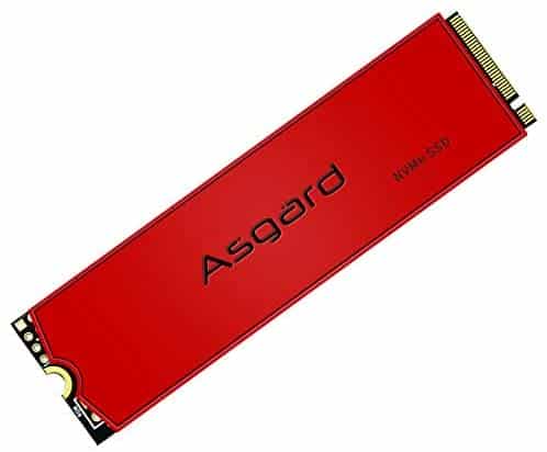 Asgard AN3+ 1TB NVMe SSD M.2 – PCIe Internal Solid State Drive for Computer Motherboards, Gaming CPU Hard Drives with Intel and 3D NAND Flash Technology in Red Heat