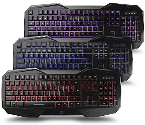Aula LED Backlight Wired Gaming Keyboard (On Fire SI-859)
