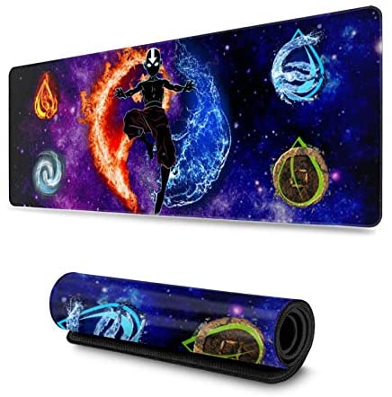 Avatar The Last Airbender Custom Gaming Mouse Pad Anime Mouse Mat Desk Pad 11.8×31.4×0.12inch for Game Players, Office, Study