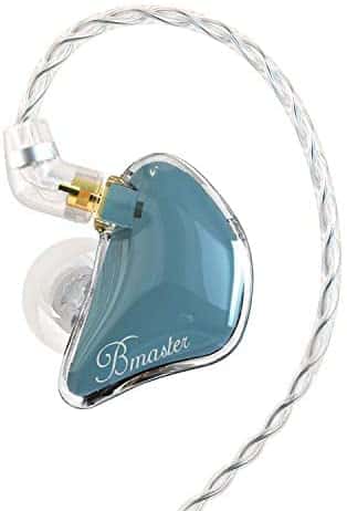 BASN Bmaster Triple Drivers in Ear Monitor Headphone with Two Detachable Cables Fit in Ear Suitable for Audio Engineer, Musician (Blue)