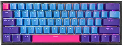 BOYI 61 Mini Keyboard,Boyi 60% Szie RGB Mechanical Keyboard PBT Keycap Cherry MX Switch Gaming Keyboard (Cherry MX Red Switch,Lavender Color)