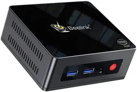 Beelink Mini PC J4125 (up to 2.7Ghz) 8GB RAM DDR4/256GB SSD Windows 10 Pro Mini PC, with Dual HDMI 4K,WiFi 2.4G+5.8G,Bluetooth 4.0,Gigabit Ethernet, Support WOL and Auto Power On