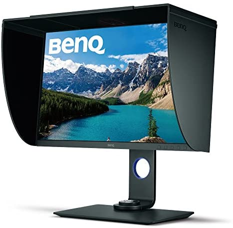 BenQ SW271 27 Inch 4K HDR Professional IPS Monitor |10-Bit with 14-Bit 3D LUT Hardware Calibration| Aqcolor for Accurate Reproduction | Detachable Shading Hood, Black