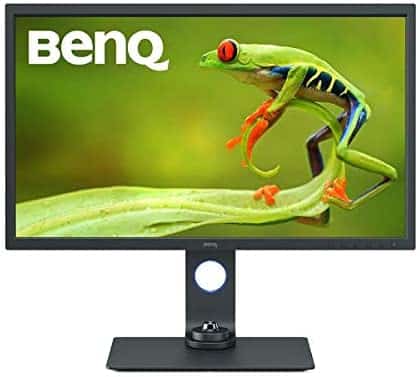 BenQ SW321C 32” 4K IPS Photo & Video Editing Monitor w/AQCOLOR tech 99% AdobeRGB, 100% sRGB/Rec.709, 95% DCI-P3/Display P3, Hardware Calibration, Paper Color Sync, Uniformity tech, HDR, USB-C w/PD