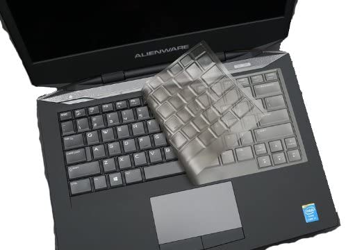 BingoBuy Clear Transparent Non-toxic Ultra Thin Keyboard Protector Cover Skin for Dell Alienware 14 (2013 version), 13 (2014 version) Gaming Laptop (if your “enter” key looks like “7”, our skin can’t fit) with BingoBuy Card Case for Credit, Bank, ID Card
