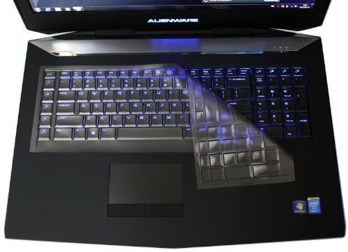 BingoBuy US Layout Clear Non-Toxic Ultra Thin Keyboard Protector Cover Skin for Dell Alienware 18 (2013 Version), Alienware 17 R2 R3 R4 (2015 & 2016 Version) Area-51m 17.3” (2019 Version)
