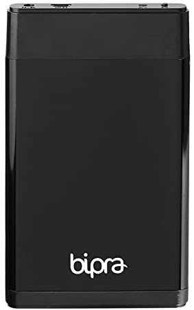 Bipra 160GB Portable 2.5 External Hard Drive Inc. One Touch Back Up Software – Black – Fat32