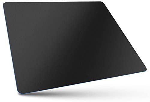 Bitechpro Gaming Mouse Pad,Large 14×11.6×0.06″, ABS Plastic Smooth Surface,Ultra Thin,Soft, Non-Slip Backing,Washable, Healthy for Computer and Laptop,Black
