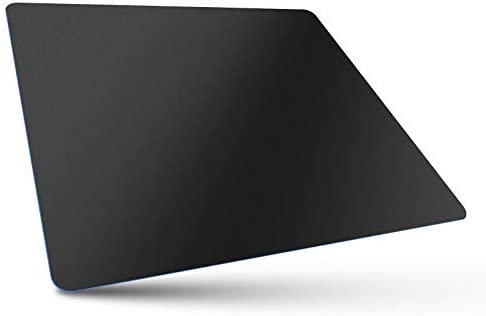 Bitpro LGM Computer Mouse Pad,Plastic Surface,Accurant and Smooth, Healthy Material, Ultra Thin for Laptop, PC and Computer, Medium 11 by 9.4 in Black
