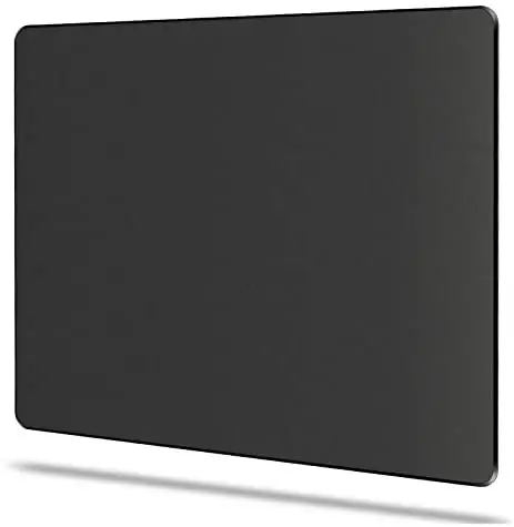 Bitpro LGM Hard Mouse Pad,Unique 3 Layers Mouse Pad with Plastic Surface,Compatible with High DPI Mice Quick Gestures Enhance Precision for Gaming and Office-Large (11.6″x9.5″) Black (Black – 1 pc)