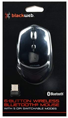 Blackweb 6-Button Wireless Bluetooth Mouse – Black