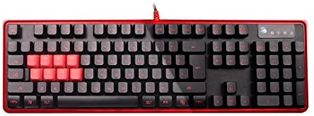 Bloody B2278 8-Key Light Strike (LK) Semi Optical Mechanical Gaming Keyboard – Red LED Backlit – 8 LK Blue Switch