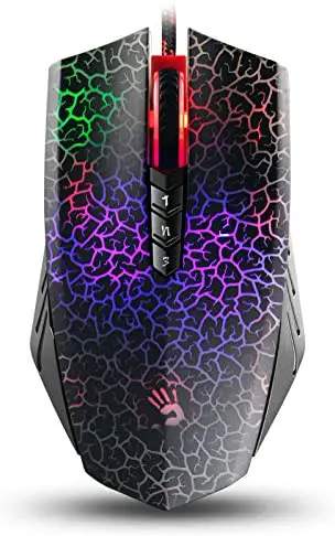 Bloody Optical Gaming Mouse with Light Strike (LK) Switch & Scroll – Fully Programmable and Advance Macros (A70)