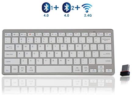 Bluetooth Keyboard,bluebyte Multi Device Wireless Keyboard,Fast Connect and BLE Multi-Device Keyboard for iPhone,iPad Air, iPad Pro, iPad Mini, MacBook,Galaxy Tabs,Windows PC. (Balck)
