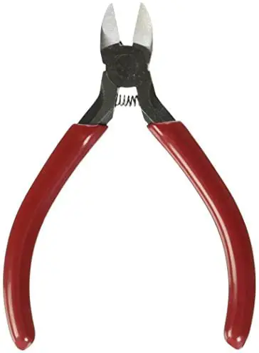 C2G 38001 4.5 Inch Flush Wire Cutter, TAA Compliant,Red