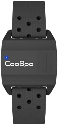 COOSPO Bluetooth & ANT+ Heart Rate Monitor Armband Optical HRM Sensor Waterproof IP67 Fitness Tracker Armband Compatible with Zwift, Wahoo Fitness, Endomondo, Peloton(One More Free Armband)