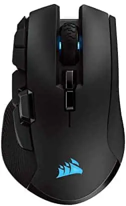 Corsair Ironclaw Wireless RGB – FPS and MOBA Gaming Mouse – 18,000 DPI Optical Sensor – Sub-1 ms SLIPSTREAM Wireless