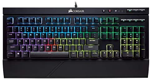 CORSAIR – K68 RGB Mechanical Gaming Keyboard RGB Backlit Cherry MX Red Switch – Black