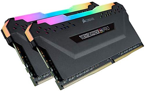 CORSAIR VENGEANCE RGB PRO 16GB (2x8GB) DDR4 2666MHz C16 LED Desktop Memory – Black