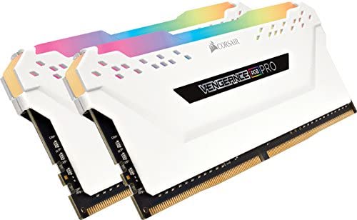 CORSAIR VENGEANCE RGB PRO 16GB (2x8GB) DDR4 3000MHz C15 LED Desktop Memory – White
