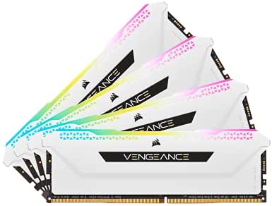 CORSAIR Vengeance RGB PRO SL 32GB (4x8GB) DDR4 3600 (PC4-28800) C18 1.35V – White