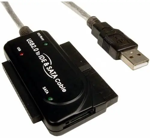 Cables Unlimited USB-2110 USB 2.0 to IDE and SATA Adapter Cable with Power