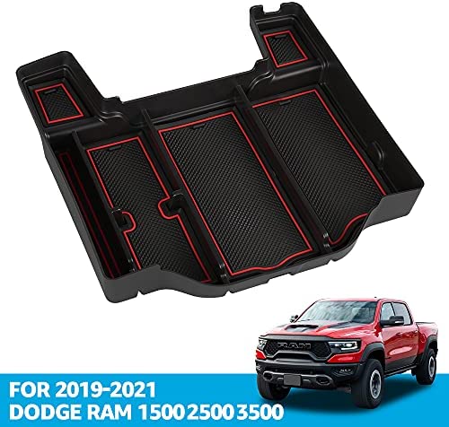 Center Console Organizer Tray for Dodge RAM 1500 2500 3500 2021 2020 2019 Armrest Storage Box Accessories